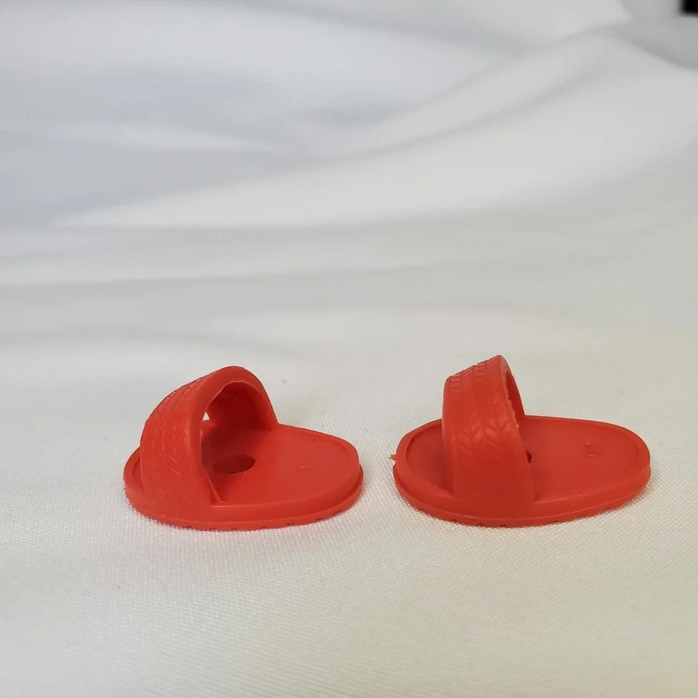 VTG 1982 Strawberry Shortcake Kenner Berry Wear Fashions RED‎ SANDALS SHOES